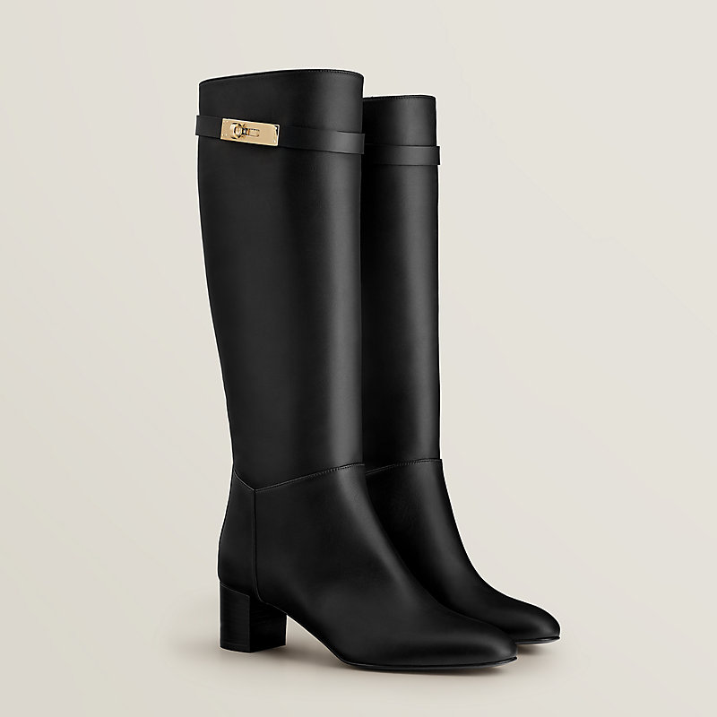 Hermes knee shop high boots